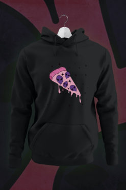 Alien pizza hoodie