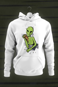 Green alien hoodie