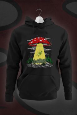 Nlo alien gljiva hoodie